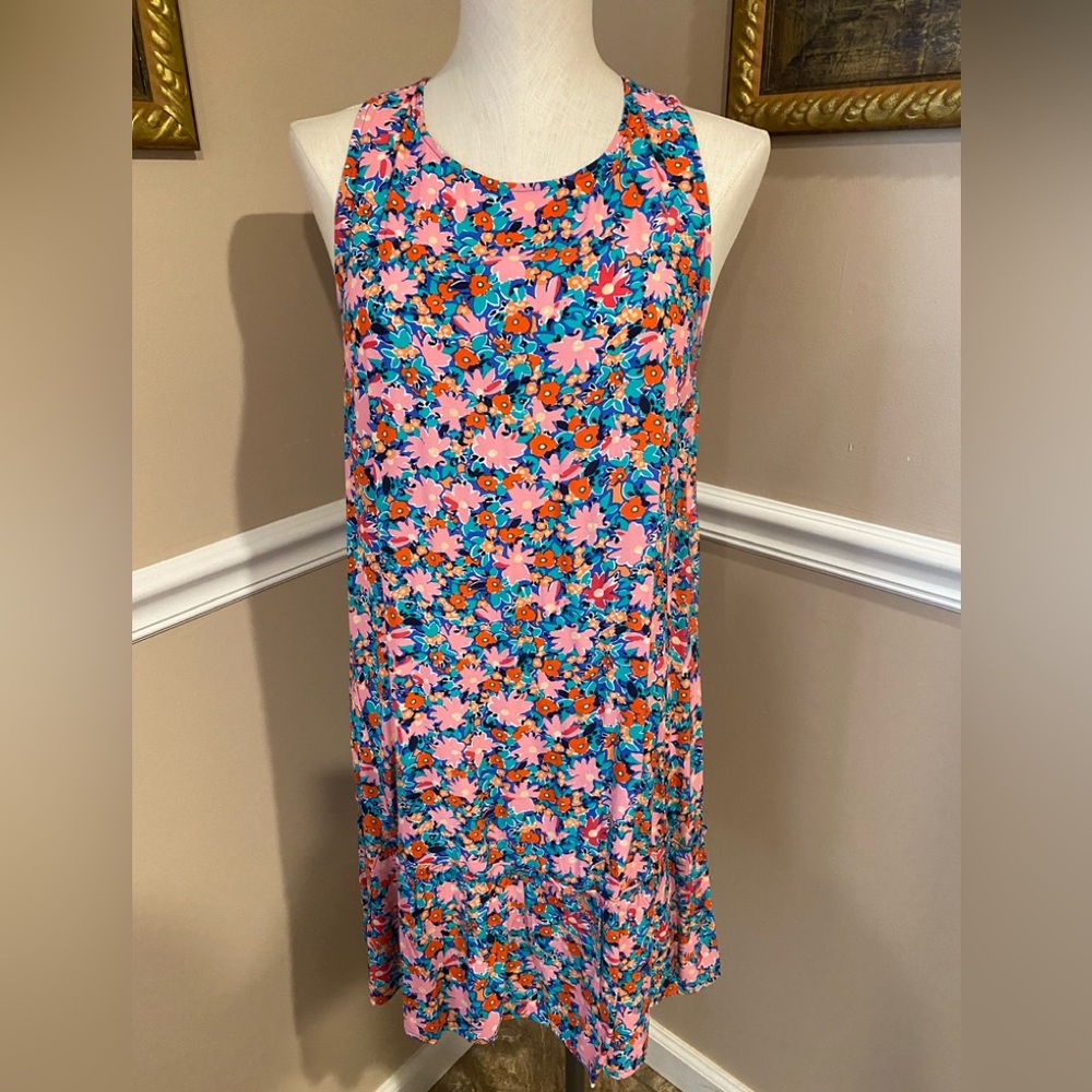Loft Dress Multi Colored Flowers MP